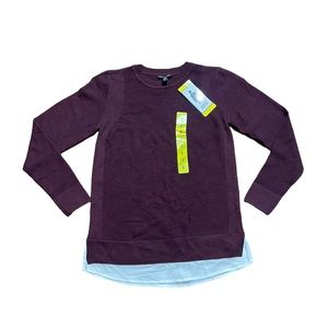 -NWT- Hilary Radley dark purple sweater      T2